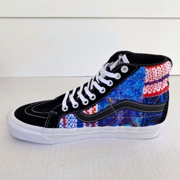 NEW Sandy Liang Vans Spongebob Sk8-Hi 38 DX Shoes Patchwork 8.5 Women / 7 Men - Picture 9 of 16